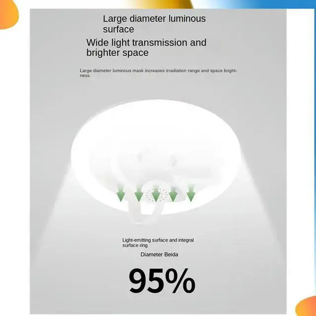 Alt view image 7 of 7 - 360 ° Rotating Ceiling Fan Light E27 ligent Fan With Remote Control LED Fan Light For Living Room Bedroom Top 50W Dura