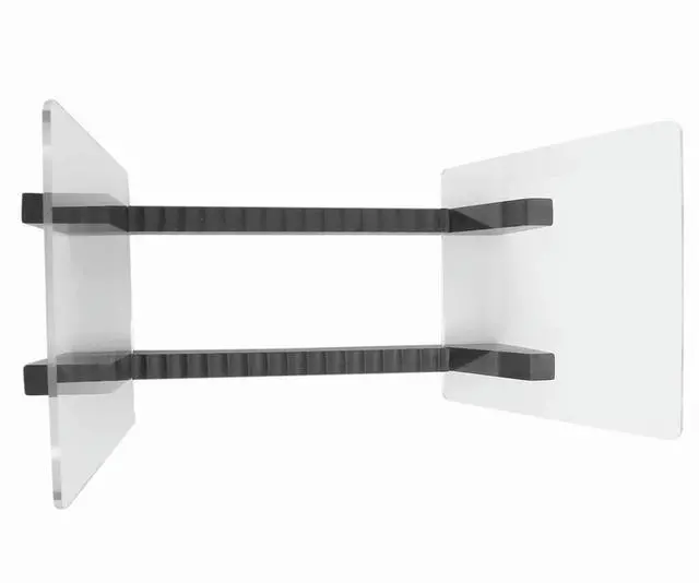Alt view image 5 of 6 - 2X Vinyl Record -Vinyl LP Record Rack 13.7 Inches Long -Vinyl Record Holders (Black)