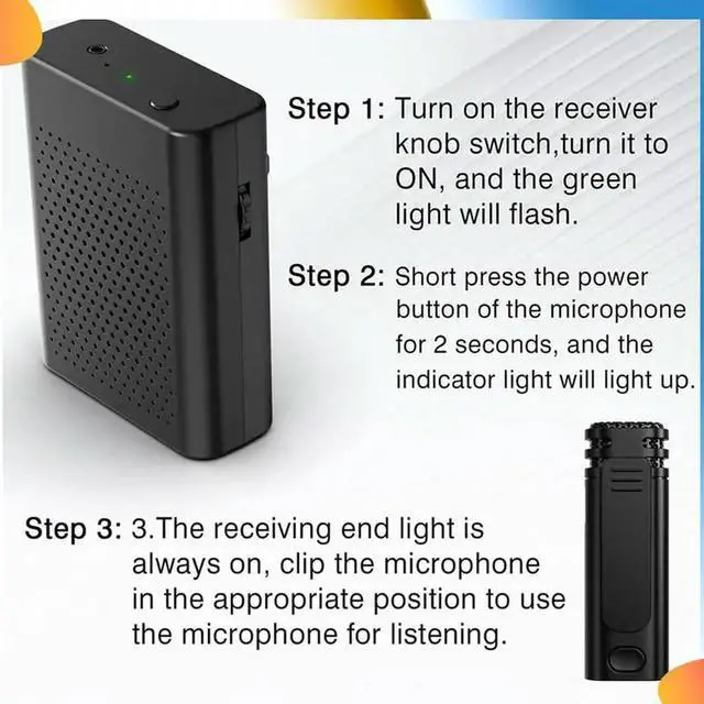 Alt view image 5 of 7 - Wireless Voice Amplifier Portable Voice Amplifier Forteacher, Streaming,Classroom, Meeting