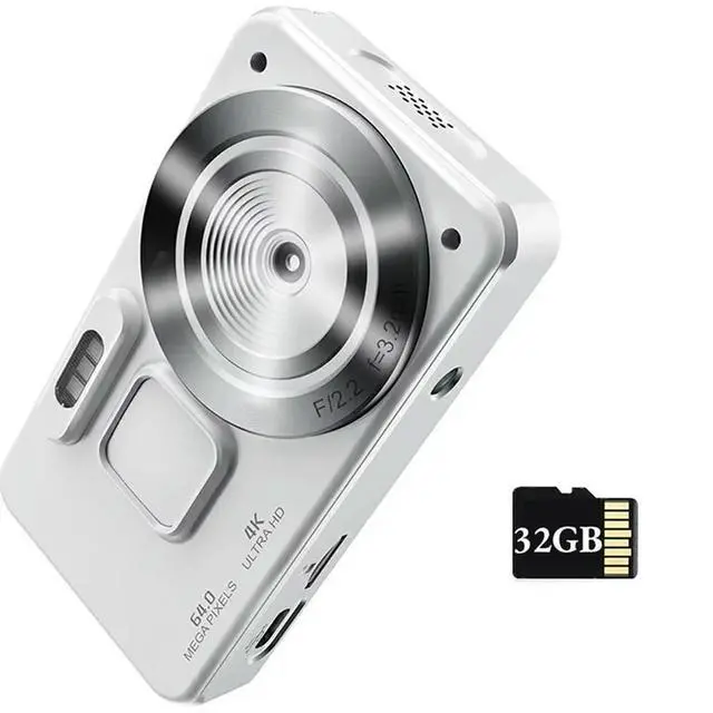 Alt view image 6 of 7 - Video Camera Digital Camera 20MP CCD Autofocus 4K 18X Zoom Anti-Shake Compact With 32GB Card For Student Kids
