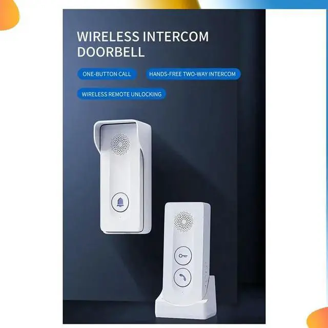 Alt view image 6 of 7 - 800M Long Distance Outdoor Doorbell Wireless Intercom Door Phone Unlocking Two-Way Intercom 433Mhz