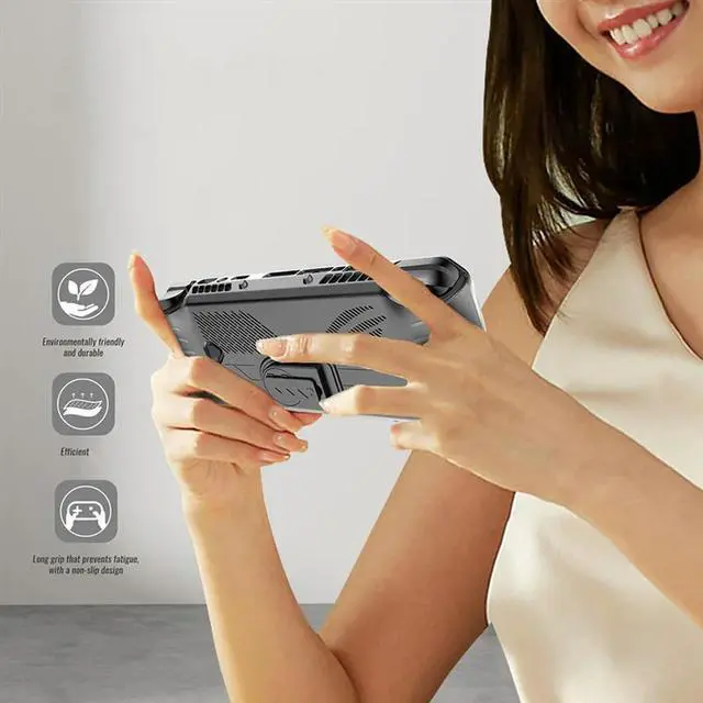 Alt view image 6 of 7 - Mod Case ROG Ally X Protective Case Skin With Detachable Front Shell Cover And Kickstand For ROG Ally X Accessories