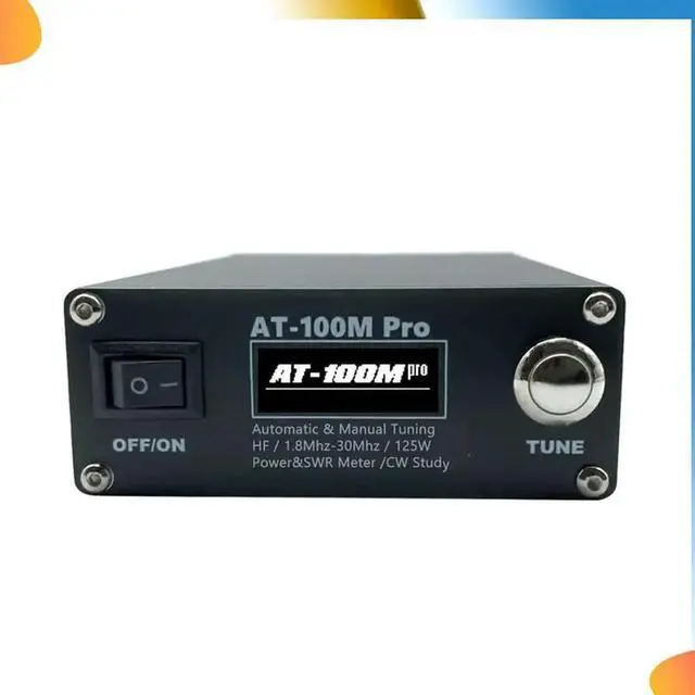 Alt view image 6 of 7 - AT-100M Pro Antenna Tuner 1.8-30Mhz Power Meter 125W Automatic Antenna Tuner Support Morse Code Exerciser For Radio