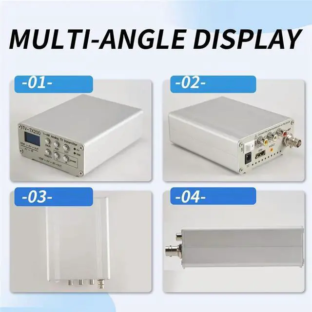 Alt view image 5 of 7 - TV-TX200 VHF/UHF Analog TV Transmitter Support HD/AV Input Analog Signal Transmitter With Telescopic Antenna US PLUG