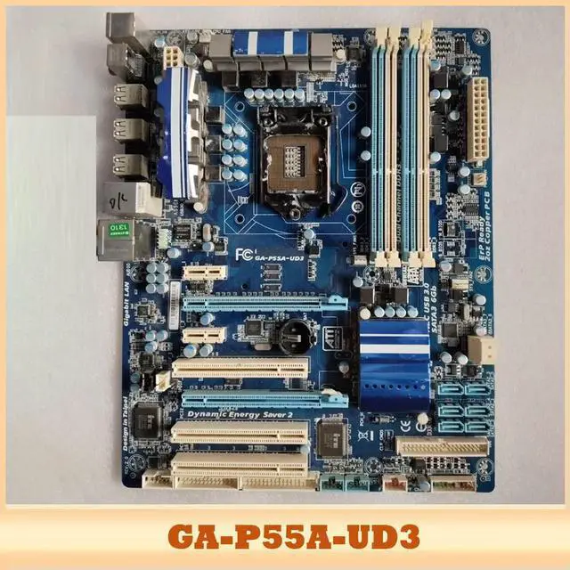 Alt view image 4 of 6 - For Gig-abyte motherboard LGA1156 GA-P55A-UD3