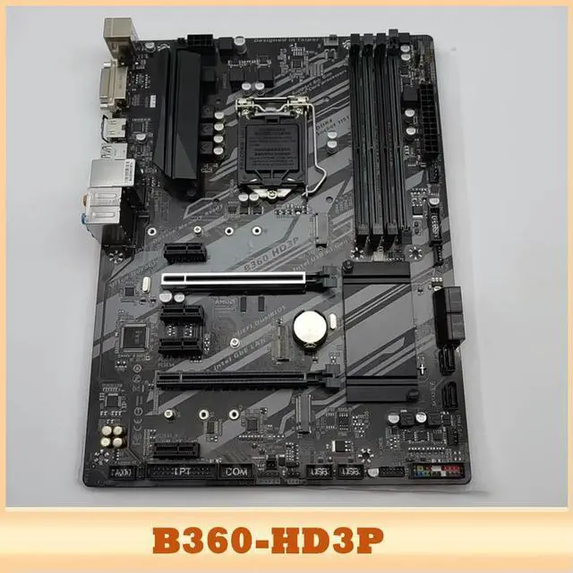Alt view image 4 of 6 - For Gig-abyte ATX motherboard Supports 8th/9th generation processors B360-HD3P