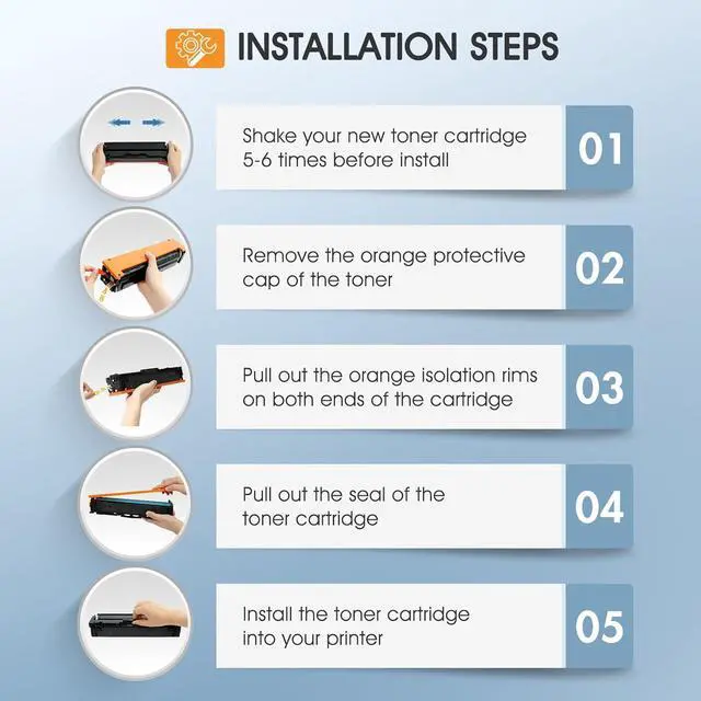 Alt view image 5 of 6 - 218A 218X Toner Cartridges 4 Pack 3301fdw with Chip Compatible Replacement for HP 218A 218X Color Laserjet Pro MFP 3301cdw 3201dw 3301sdw Printer High Yield Ink Set W2180A (Black Cyan Yellow Magenta)