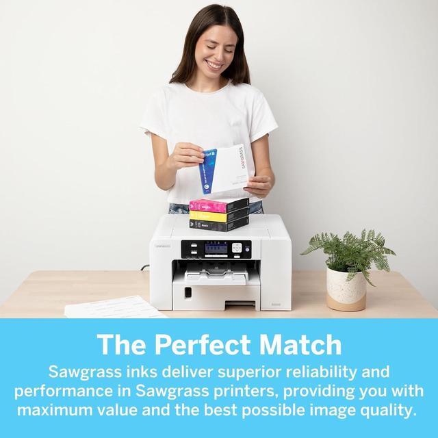 Alt view image 2 of 5 - Sawgrass SubliJet UHD Sublimation Ink Cartridge - Cyan - High-Performance Ink SG500 SG1000 Sublimation Printers - Long-Lasting, High-Viscosity Gel Ink for Vibrant, Crisp Prints