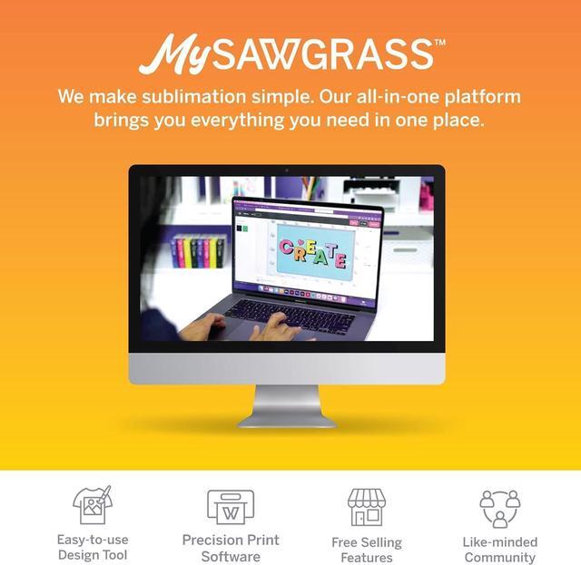 Alt view image 4 of 5 - Sawgrass SubliJet UHD Sublimation Ink Cartridge - Cyan - High-Performance Ink SG500 SG1000 Sublimation Printers - Long-Lasting, High-Viscosity Gel Ink for Vibrant, Crisp Prints