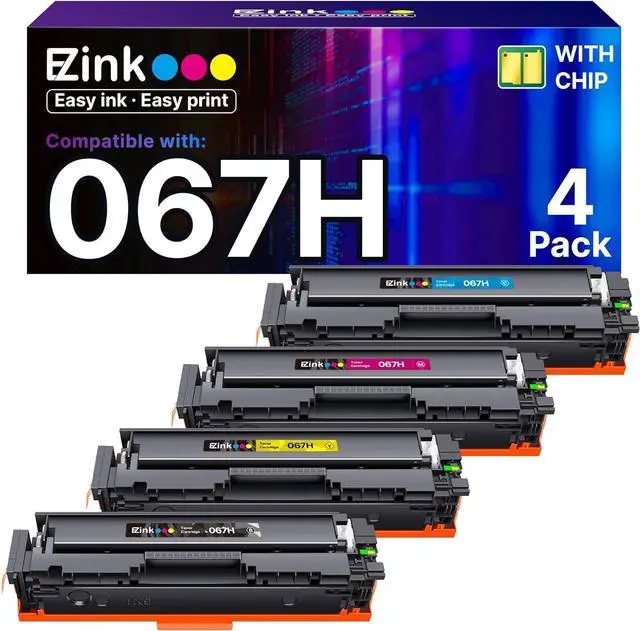 Main image of E-Z Ink 067H 067 Toner Cartridge Compatible Replacement for Canon 067H Toner Cartridge Set High Yield Cartridge 067 to use with Canon imageCLASS MF656Cdw MF654Cdw LBP632Cdw MF653Cdw Printer (4Pack)