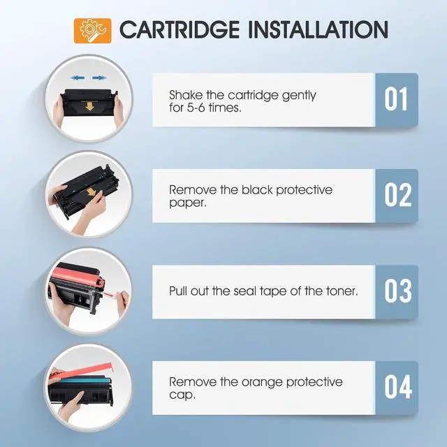 Alt view image 5 of 6 - 58X CF258X Toner Cartridge Black M404n Compatible Replacement for HP 58X CF258X 58A CF258A Toner Cartridge for HP Laserjet Pro M404dn MFP M428fdw M428fdn M428dw Printer Ink High Yield 2 Pack