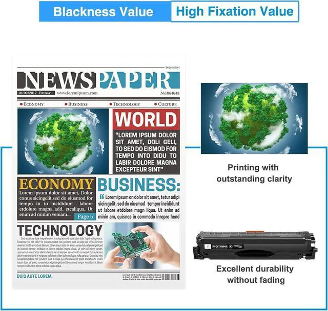 Alt view image 6 of 6 - TRUE IMAGE CLT-504S Toner Cartridge Compatible Replacement for Samsung CLT-504S CLT-K504S CLT-C504S CLT-Y504S CLT-M504S Work for Xpress SL-C1810W SL-C1860FW CLP-415NW CLX-4195FW Printer