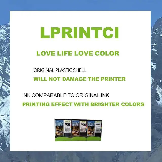 Alt view image 7 of 7 - Ennovor 910XL Ink Cartridges Use for HP Printers Officejet Pro 8010e 8012e 8015e 8020e 8024e 8025e 8028e 8035e 3JB41AN 5-Pack (Cyan Magenta Yellow 2 Black)