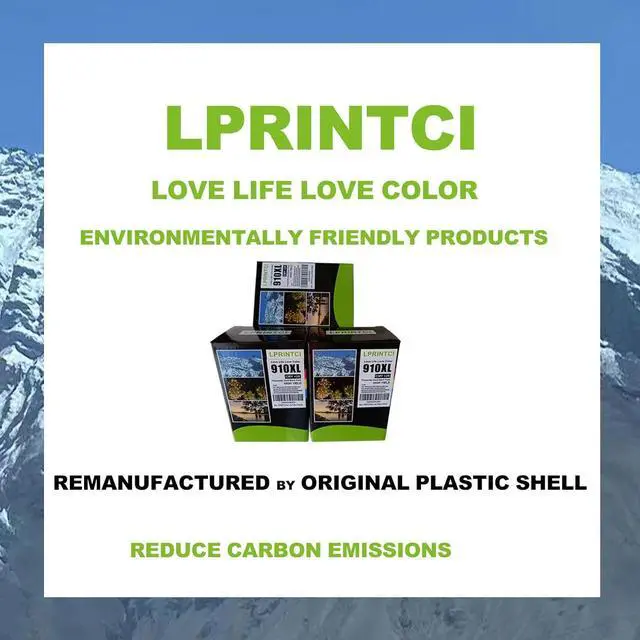 Alt view image 6 of 7 - Ennovor 910XL Ink Cartridges Use for HP Printers Officejet Pro 8010e 8012e 8015e 8020e 8024e 8025e 8028e 8035e 3JB41AN 5-Pack (Cyan Magenta Yellow 2 Black)