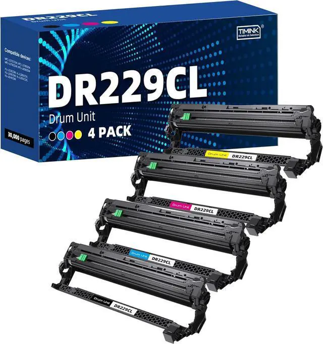 Main image of DR229CL Drum Unit (NOT Toner) Compatible Replacement for Brother DR229 use with TN229 TN229XL Work with Brother HL-L3220CDW MFC-L3720CDW HL-L3280CDW HL-L3300CDW MFC-L3780CDW Printers (4-Pack)