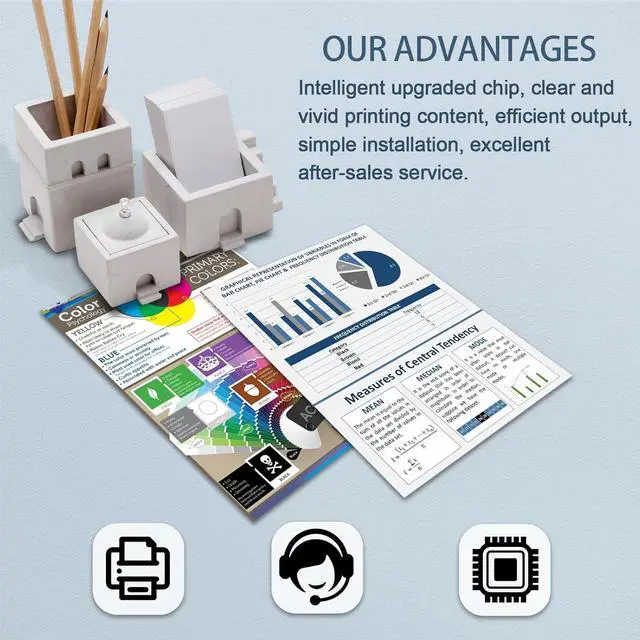 Alt view image 6 of 7 - Ennovor GPR55 Black Toner Cartridge Compatible with Canon GPR-55 Toner ImageRunner Advance C5535 C5535i C5540 C5540i C5550 C5550i C5560 C5560i Printers(1Pack,0481C003,with Chip)