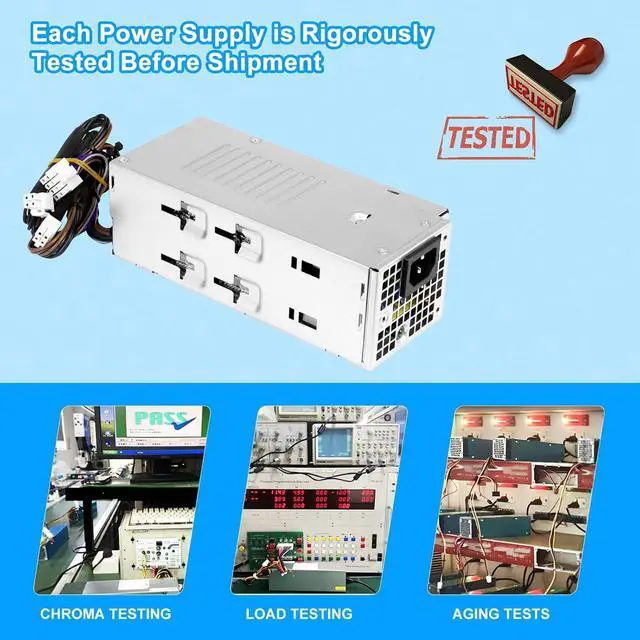 Alt view image 7 of 7 - Upgraded AC260EBS-00 260W Power Supply PSU Compatible with Dell Optiplex 3000MT 5000MT 7000MT Vostro 3710 3910 T3660 H260EBS-00 L260EBS-00 D260EBS-00 0NCM9 HVW4Y 5FK7C 7JGJF AC260EBS-00 Power Supply