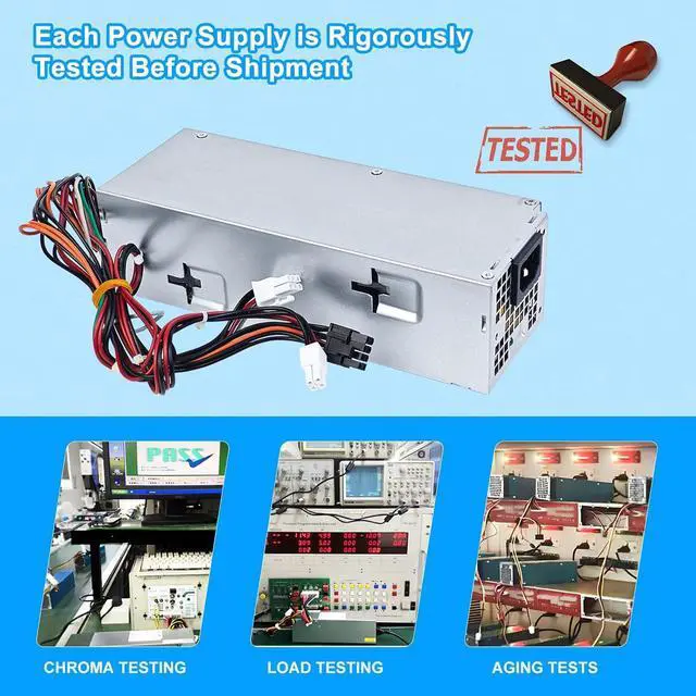 Alt view image 6 of 7 - S-Union Upgraded H360EGM-00 VM8KR 360W Power Supply PSU Compatible with Dell Optiplex 3050 7050 7060 3050MT 7050MT 7060MT Vostro 3668 3669 SFF D360E001L L360EGM-00 8HKG7 H360EGM-00 Power Supply