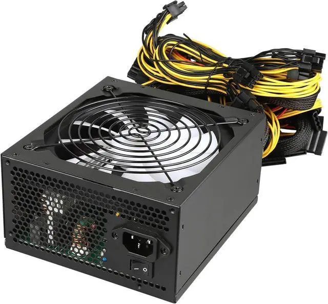Alt view image 3 of 7 - 1250W Power Supply PCIE 5.0 ARGB Gaming PSU Standard ATX Form Factor Non Modular Full Voltage 100-240V Active PFC with 20+4Pin for Desktop PC Server