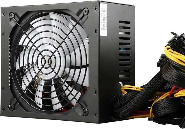 Alt view image 5 of 7 - 1250W Power Supply PCIE 5.0 ARGB Gaming PSU Standard ATX Form Factor Non Modular Full Voltage 100-240V Active PFC with 20+4Pin for Desktop PC Server