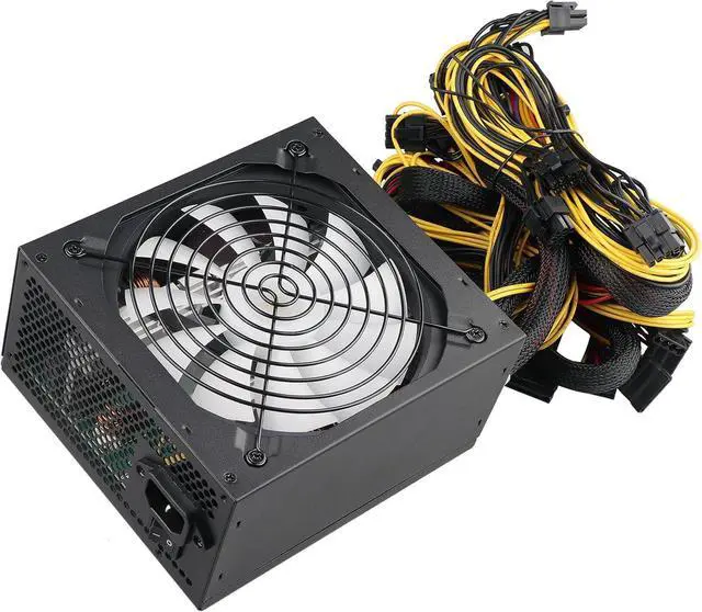 Alt view image 6 of 7 - 1250W Power Supply PCIE 5.0 ARGB Gaming PSU Standard ATX Form Factor Non Modular Full Voltage 100-240V Active PFC with 20+4Pin for Desktop PC Server
