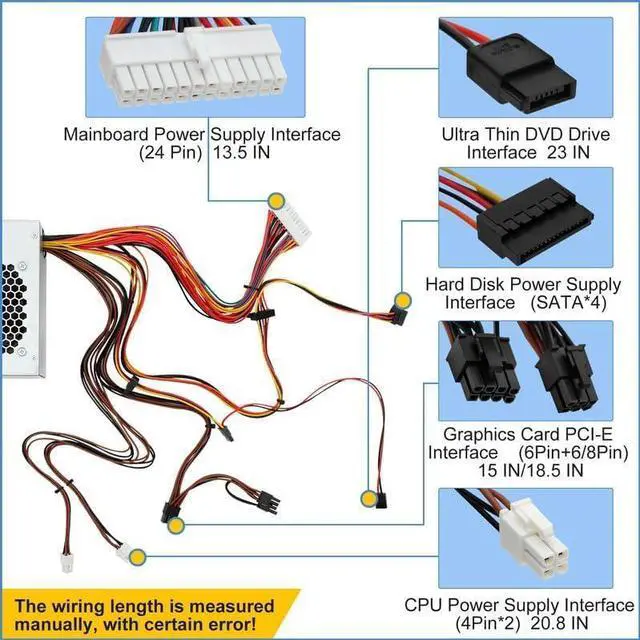 Alt view image 4 of 7 - Upgraded HU460AM-01 WC1T4 D460AM-03 460W Power Supply Compatible with dell XPS 7100, 8000, 8100, 8300 , 8500, 8700 , 8900 , 8910 , 8920 , 8930 , and Alien-Ware Aurora.