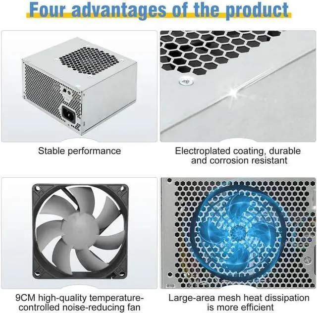 Alt view image 7 of 7 - Upgraded HU460AM-01 WC1T4 D460AM-03 460W Power Supply Compatible with dell XPS 7100, 8000, 8100, 8300 , 8500, 8700 , 8900 , 8910 , 8920 , 8930 , and Alien-Ware Aurora.