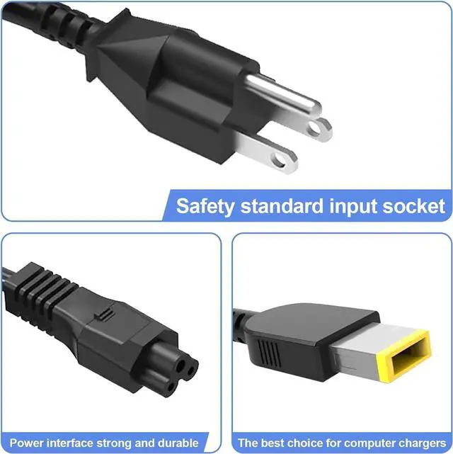 Alt view image 2 of 6 - 300W 20V 15A Laptop Charger AC Adapter Slim Compatible with Lenovo Legion 5 5i 5P 7 7i pro R9000P R9000K Y9000K Y9000X Gaming Laptop