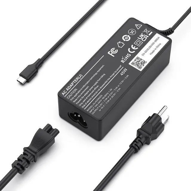 Main image of 50 Pack USB C 45W Laptop Charger, Universal Type C Power Adapter for HP, Lenovo, Dell, Acer, Asus, Samsung, Google Laptop Chromebook Power Supply Cord
