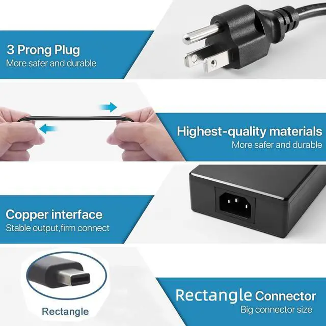 Alt view image 4 of 5 - 200W 20V 10A Laptop Charger for Asus ROG Zephyrus G16 (2024) GU605 GU605M GA605 GA605W VQR035W VQR037W IQR103WO IQR003WO Asus TUF Gaming A14 (2024) FA401WV FA401UV Power Supply ADP-200JB K ADP-200JB D