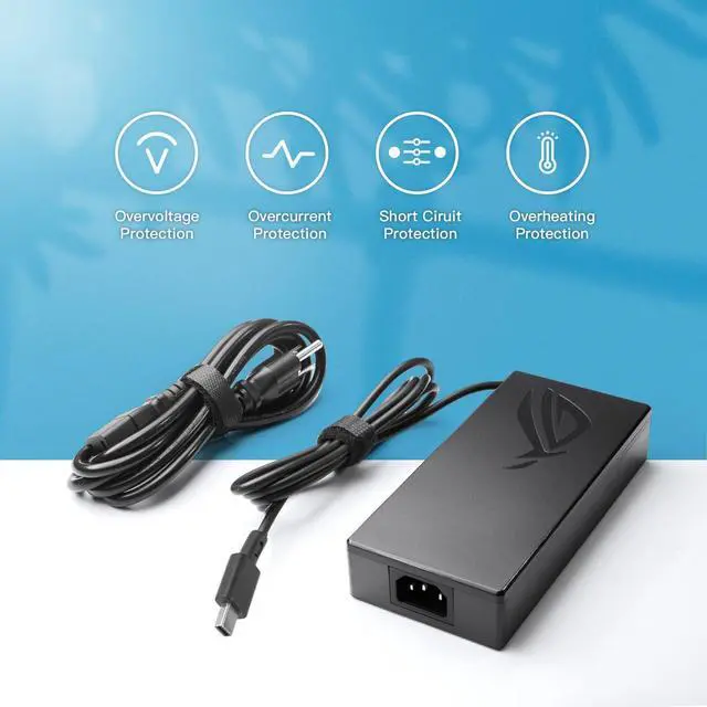 Alt view image 5 of 5 - 200W 20V 10A Laptop Charger for Asus ROG Zephyrus G16 (2024) GU605 GU605M GA605 GA605W VQR035W VQR037W IQR103WO IQR003WO Asus TUF Gaming A14 (2024) FA401WV FA401UV Power Supply ADP-200JB K ADP-200JB D
