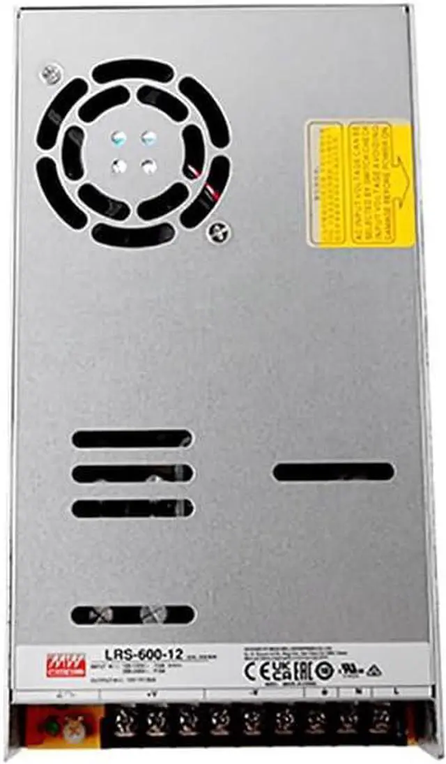 Alt view image 4 of 6 - LRS-600-12 Industrial Power Supply, 12V 50A 600W, High Efficiency 90%, Surge and Overload Protection, 5G Vibration Resistant, Reliable for Industrial Automation & Robotics