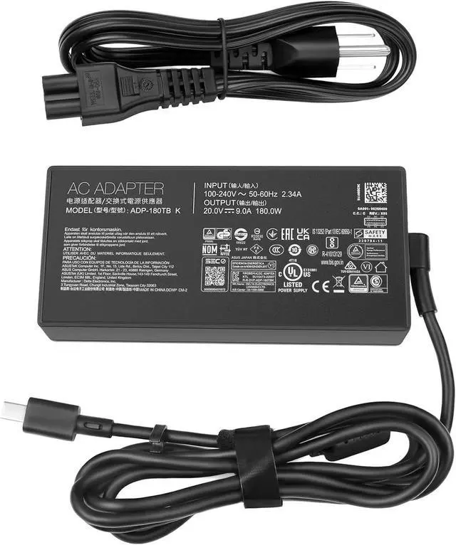 Main image of 180W 20V 9A Charger ADP-180TB K for Asus ROG Zephyrus G14 2024 GA403 GA403U GA403UI GA403UV GA403UU Laptop ga403uu-bs71 ga403uv-g14.r94060 ga403ui-xs96 ga403ui-ds92 Power Cord