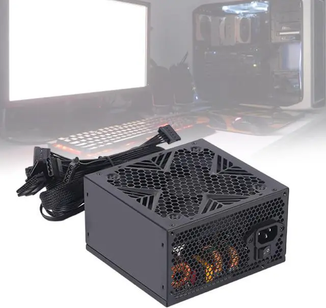 Alt view image 2 of 7 - PC Power Supply Gaming Computer Power Supplies 550W/650W/750W with Quiet 120mm FDB Fan Efficient