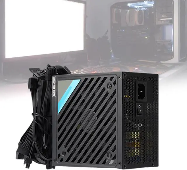 Alt view image 2 of 7 - 750W PC Case Power Supply Gaming Desktop Computer Power Supply with 120mm Cooling Fan and with Full Protections