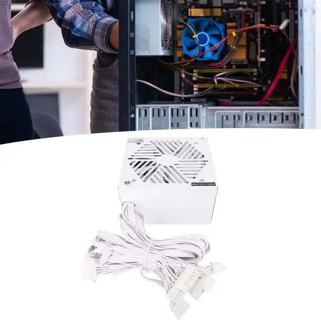 Alt view image 2 of 7 - 500W Computer Power Supply 500 Watt PC Power Supply 500W Desktop Power Supply with Intelligent Temperature Control for Dual Core