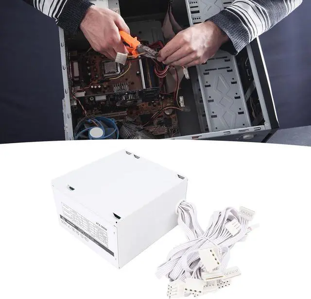 Alt view image 3 of 7 - 500W Computer Power Supply 500 Watt PC Power Supply 500W Desktop Power Supply with Intelligent Temperature Control for Dual Core