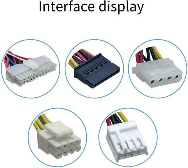 Alt view image 4 of 7 - Computer Power Supply 200W/250W/300W/350W Optional Comprehensive Protections Metal Heatsink Case