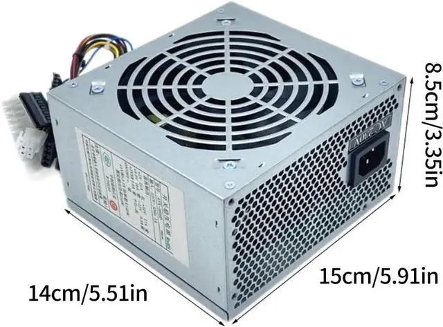 Alt view image 5 of 7 - Computer Power Supply 200W/250W/300W/350W Optional Comprehensive Protections Metal Heatsink Case