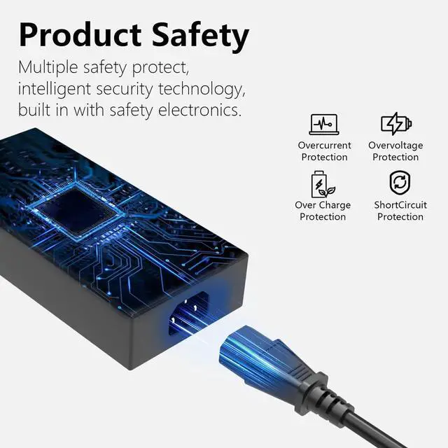 Alt view image 5 of 6 - 200W AC Charger for Asus Vivobook Pro 15 Q543 Q543M Q543MJ Q533 Q533M Q533MJ Gaming Laptop Power Supply Adapter