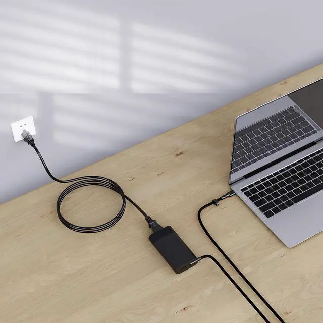 Alt view image 4 of 4 - 100W USB-C Charger fit for Original HP Spectre Fold 17 x360 16-aa0047nr Pavilion Plus 14 14-ew1010nr ZBook Firefly 14 16 G11 Envy 17-cw1087nr 17-cw1097nr AC Adapter Power Supply