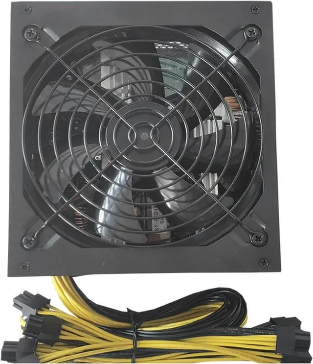 Alt view image 4 of 7 - Computer Power Supply 2000W PSUs Computer Power Supply 8 Video Card 10 6pin Server Miners to