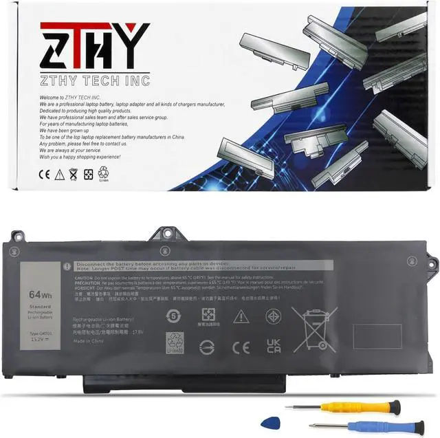 Main image of ZTHY GRT01 64Wh 4-Cell Laptop Battery Compatible with Dell Latitude 5421 5431 5521 5531 Precision 3470 3561 3571 3581 3591 Mobile Workstation Alienware m17 R5 AMD Gaming 00P3TJ 0P3TJ 0R05P0 05RGW