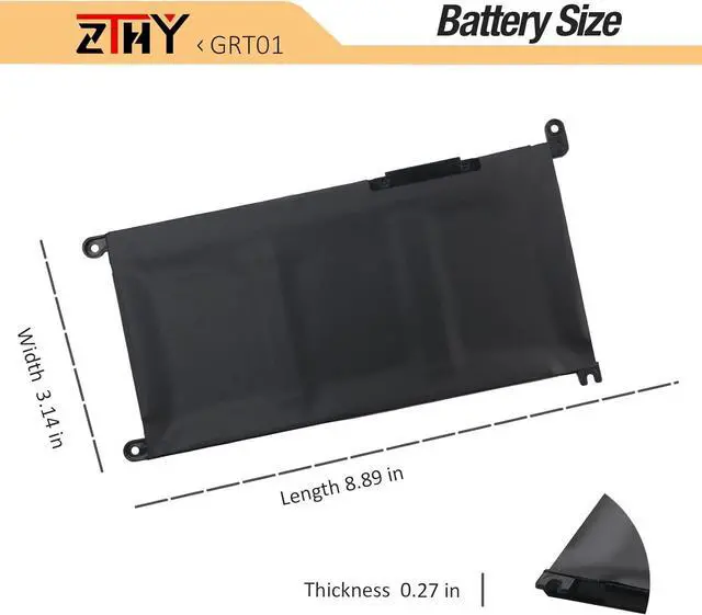 Alt view image 7 of 7 - ZTHY GRT01 64Wh 4-Cell Laptop Battery Compatible with Dell Latitude 5421 5431 5521 5531 Precision 3470 3561 3571 3581 3591 Mobile Workstation Alienware m17 R5 AMD Gaming 00P3TJ 0P3TJ 0R05P0 05RGW