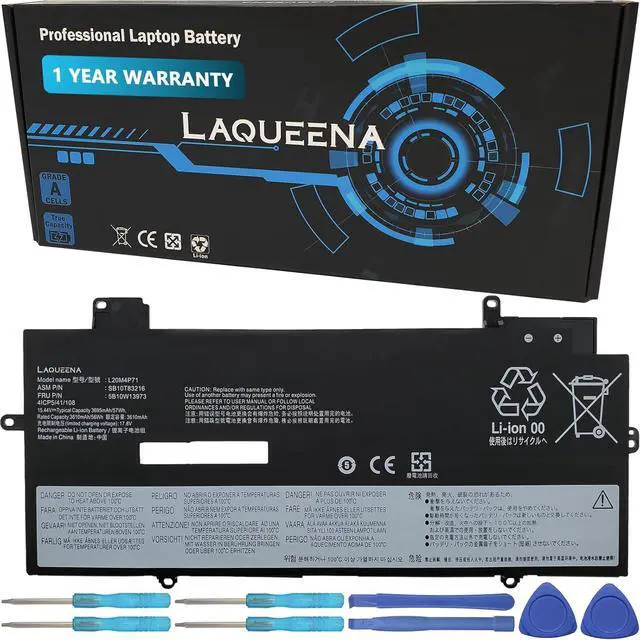 Main image of L20M4P71 Laptop Battery Compatible with Lenovo ThinkPad X1 Carbon 9th 10th Gen X1 Yoga 6th 7th Gen 2021 Series L20C4P71 L20D4P71 L20L4P71 SB10T83217 SB10T83216 SB10T83218 SB10T83215