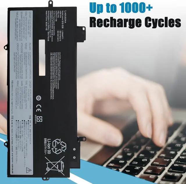 Alt view image 5 of 6 - L20M4P71 Laptop Battery Compatible with Lenovo ThinkPad X1 Carbon 9th 10th Gen X1 Yoga 6th 7th Gen 2021 Series L20C4P71 L20D4P71 L20L4P71 SB10T83217 SB10T83216 SB10T83218 SB10T83215