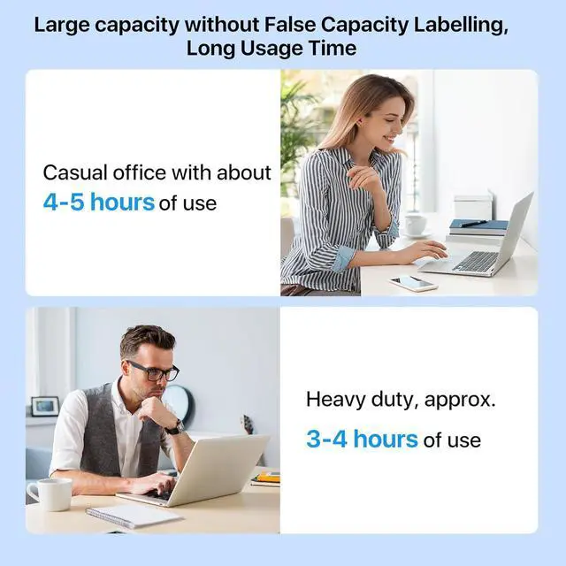 Alt view image 7 of 7 - Replacement Laptop Battery for MacBook Air 13 inch A1466(Mid 2012, Mid 2013, Early 2014, Early 2015,2017) A1369(Late 2010, Mid 2011 Version) 7200mAh,fits A1496 A1405 A1377 [Upgraded 3.0]