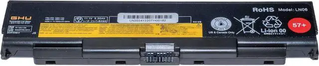 Alt view image 2 of 7 - GHU New Battery 58 WH 57+ Replacement for 0C52864 0C52863 45N1152 Fast Charging Rechargeable Over 500 Cycles, Easy Installation Compatible with Thinkpad W541 T450p T540p T440p L440 L540 W540