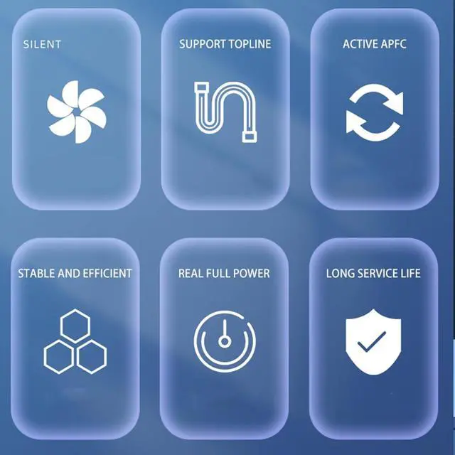 Alt view image 4 of 7 - 550W Computer Power Unit With Quiet 12CM Fan Color Lights Hydraulics Bearing Enhances Cooling Efficiency PC Power Supply