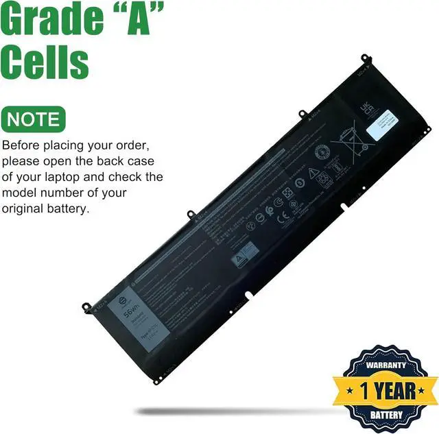 Alt view image 3 of 5 - 8FCTC Laptop Battery Replacement for Dell G15 5510 5511 5515 5520 5521 5525 G7 7500 Precision 5550 5560 Inspiron 7510 7610 Series Notebook 0DVG8M DVG8M 0P8P1P P8P1P Black 11.4V 56Wh 4650mAh